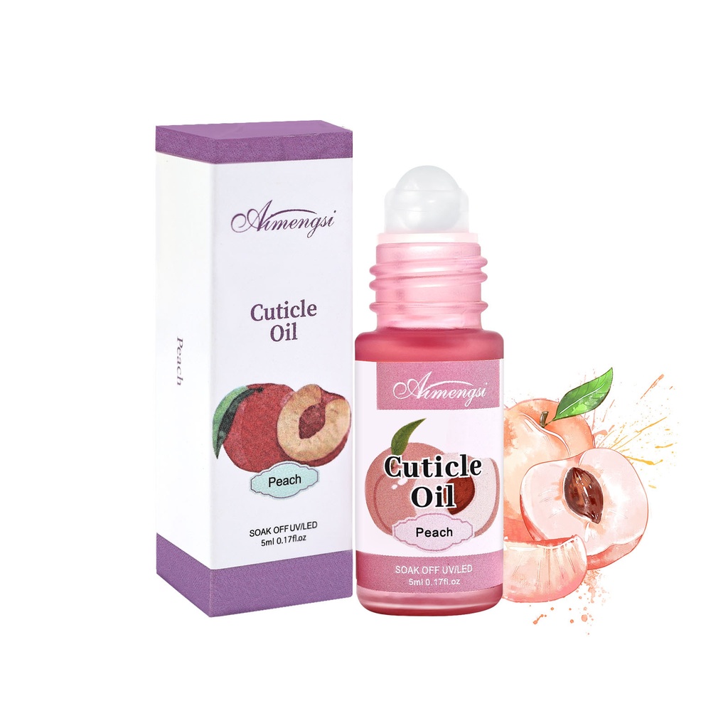 [AMG5] Aceite Hidratante Para Cuticulas Roll On Durazno 10ml