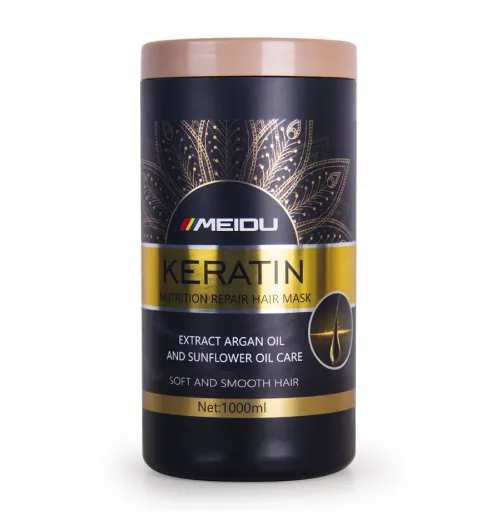 [MDU5] Mascarilla Keratina Reparadora Nutritiva Aceite Argan Girasol Meidu 1000 ML