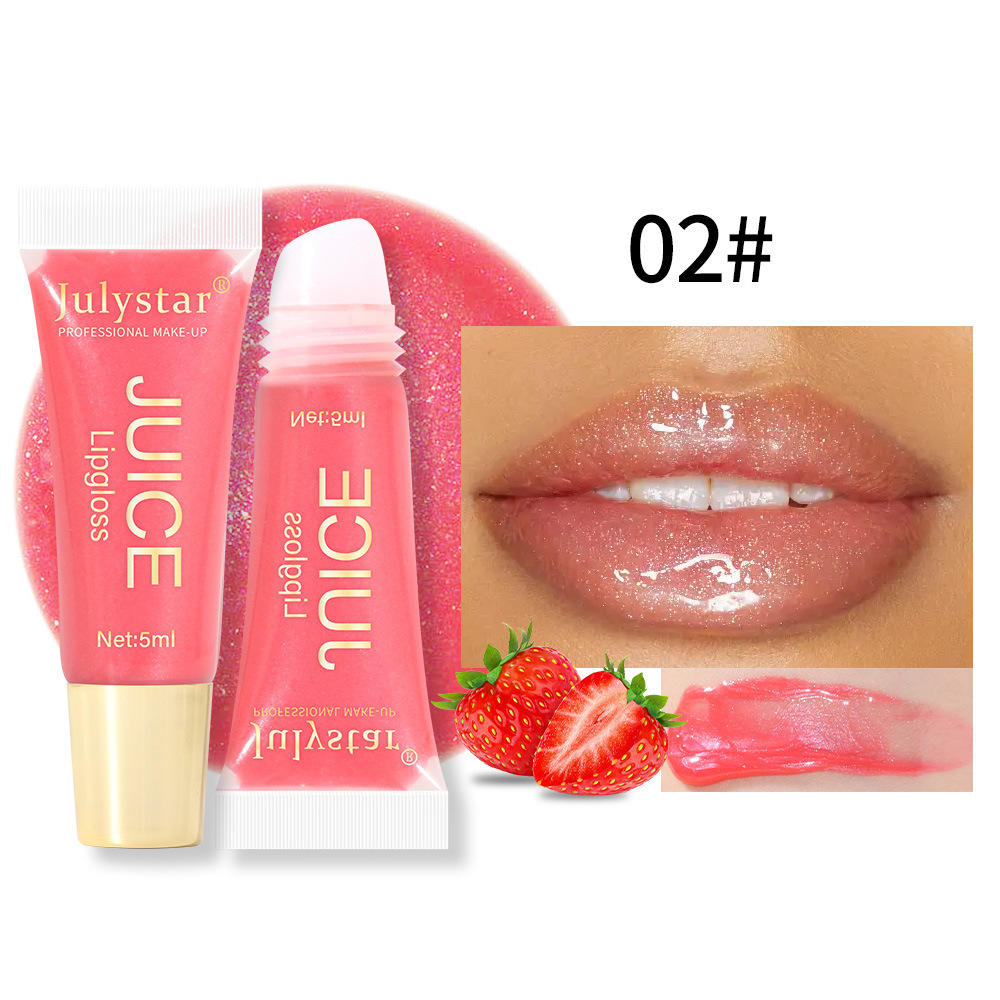 [JLY2] Brillo Labial Lip Gloss Hidratante Frutas Julystar 5ml Fresa