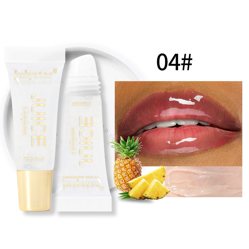 [JLY4] Brillo Labial Lip Gloss Hidratante Frutas Julystar 5ml Piña