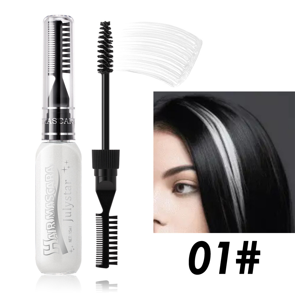 [JLYM1] Rimel Capilar Tinte Temporal Julystar Varios Colores 15ml Blanco