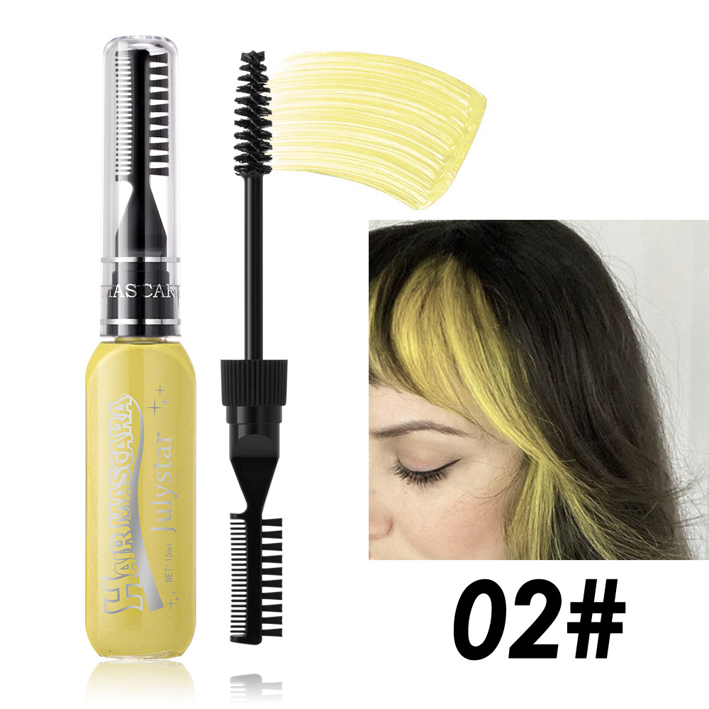 [JLYM2] Rimel Capilar Tinte Temporal Julystar Varios Colores 15ml Amarillo