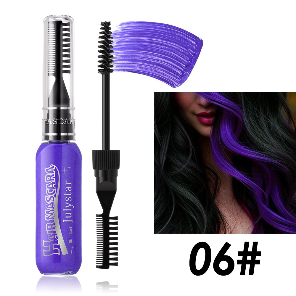 [JLYM6] Rimel Capilar Tinte Temporal Julystar Varios Colores 15ml Purpura
