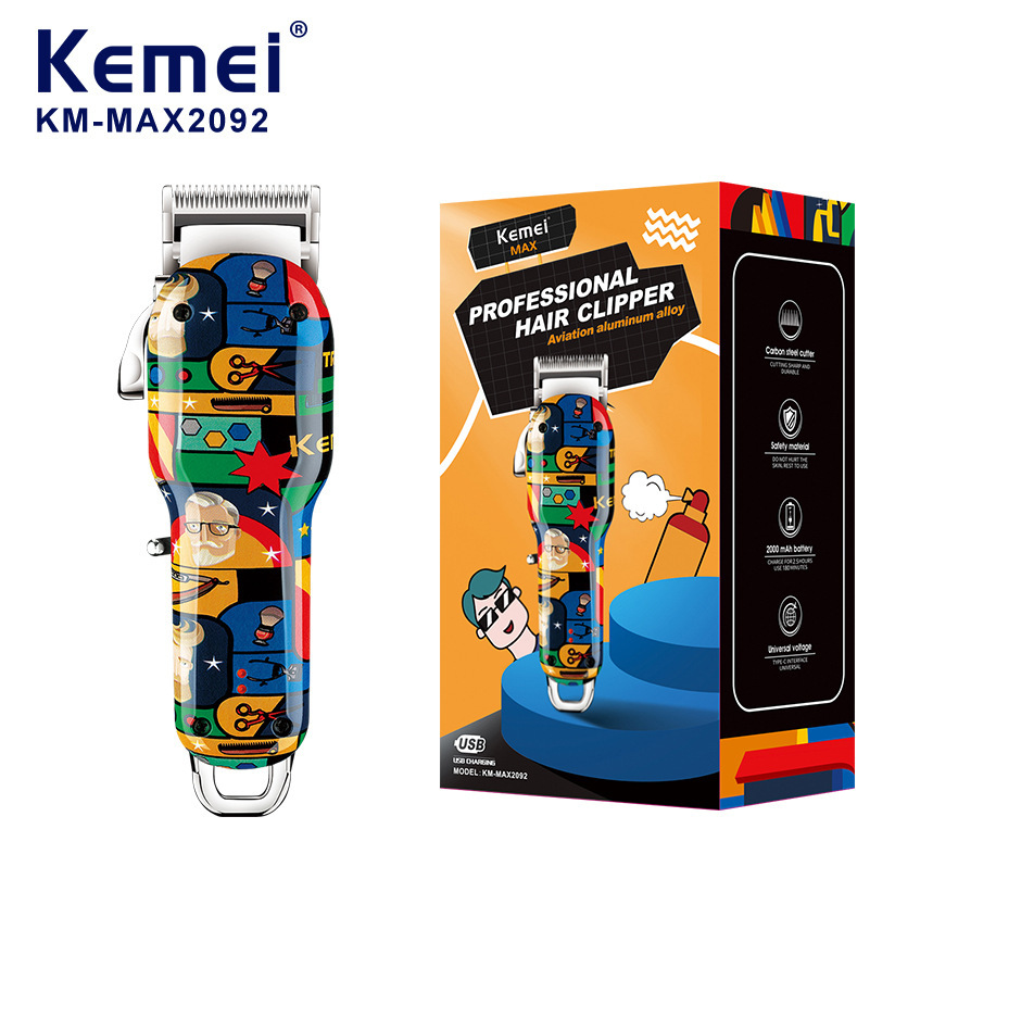 [KMMAX2092] Maquina Cortar Pelo Barberia Kemei Max2092 Inalambrica