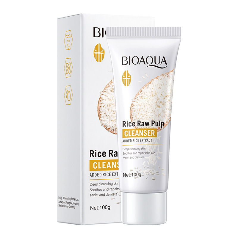 [BQA002] Gel Limpiador Facial Arroz Bioaqua Aclarante Hidratante 100g