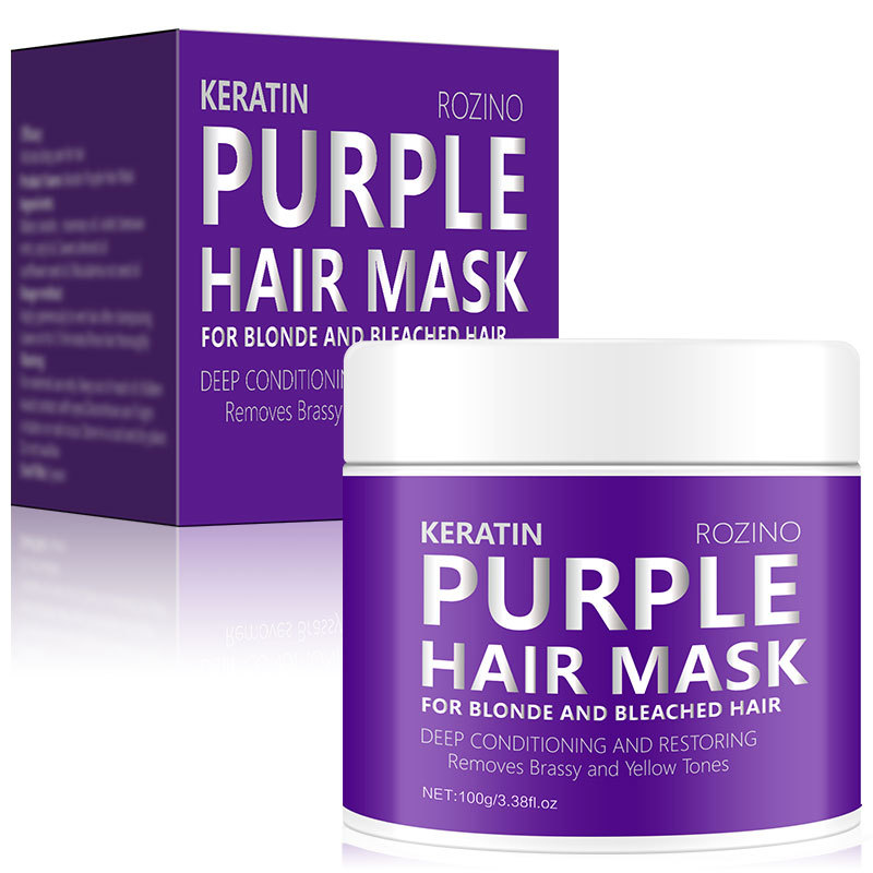 Mascarilla Matizadora Purpura Keratina Cabello Rubio Plata