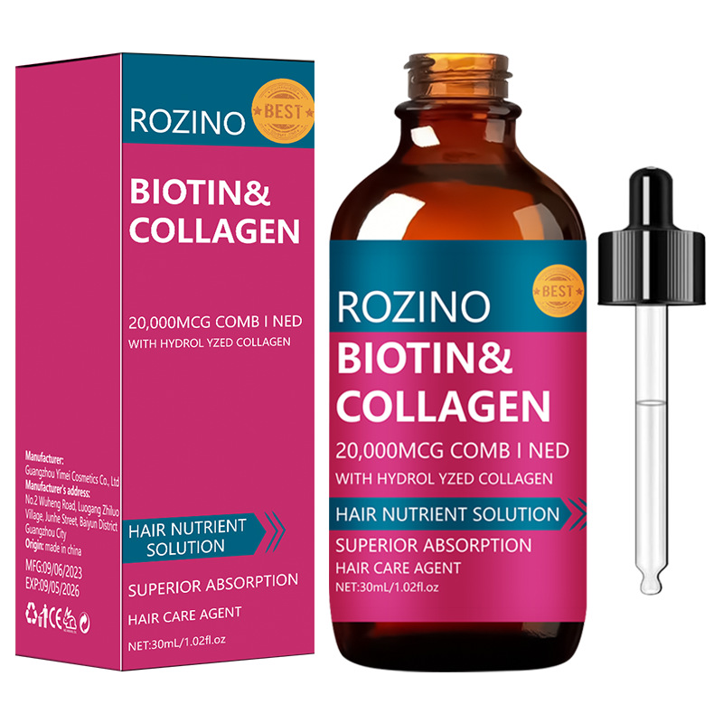 [RZN2] Serum Capilar Biotina Y Colageno Rozino Crecimiento 30ml