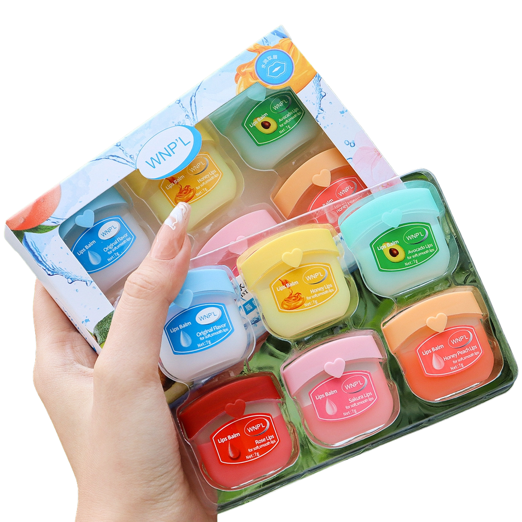 [WNP1] Set 6 Bálsamos Labiales Hidratantes Mini Vaselina Sabores