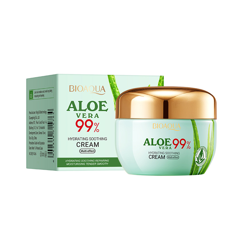 Crema Facial Aloe Vera 99% Bioaqua Hidratante Calmante 50g