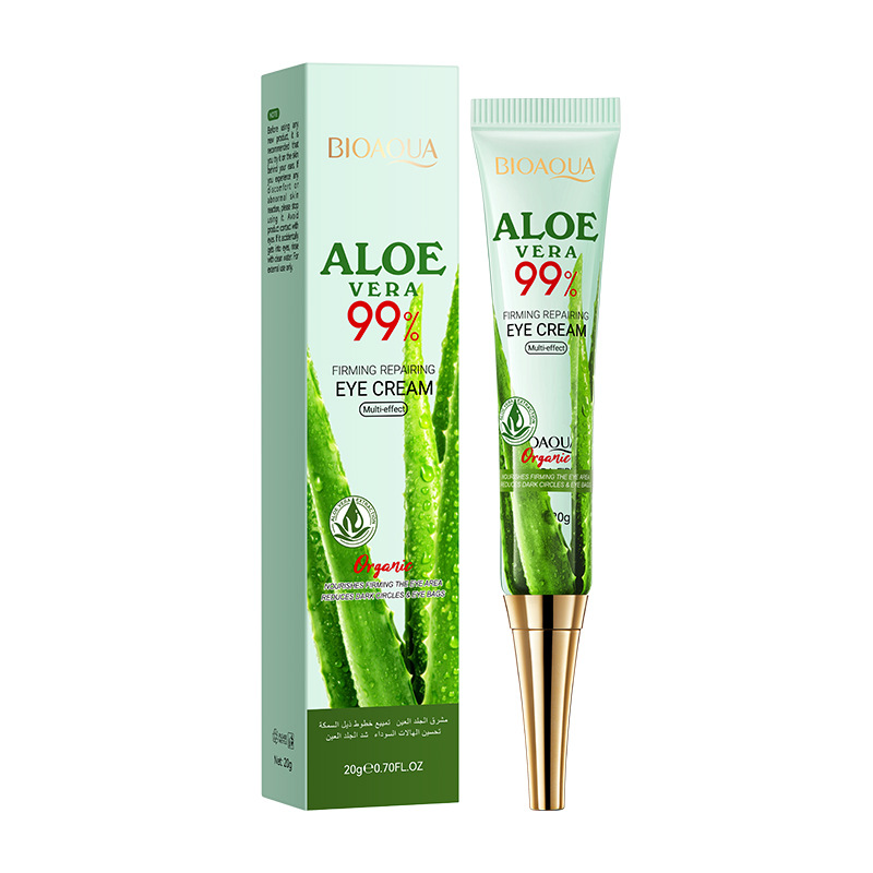 Crema Contorno Ojos Aloe Vera 99% Bioaqua Ojeras Bolsas 20g