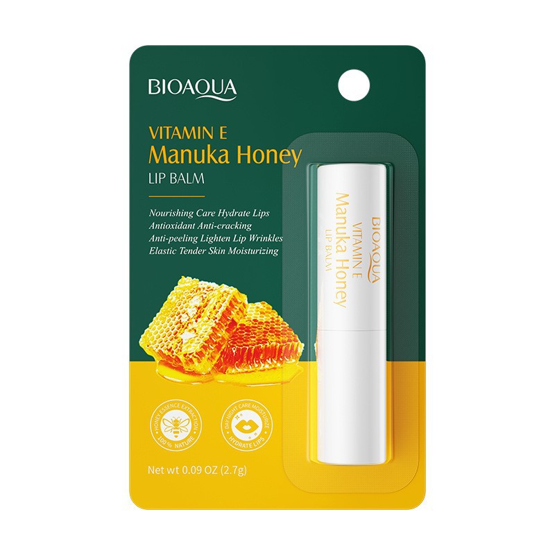 Balsamo Labial Reparador Miel Manuka Bioaqua Vitamina E