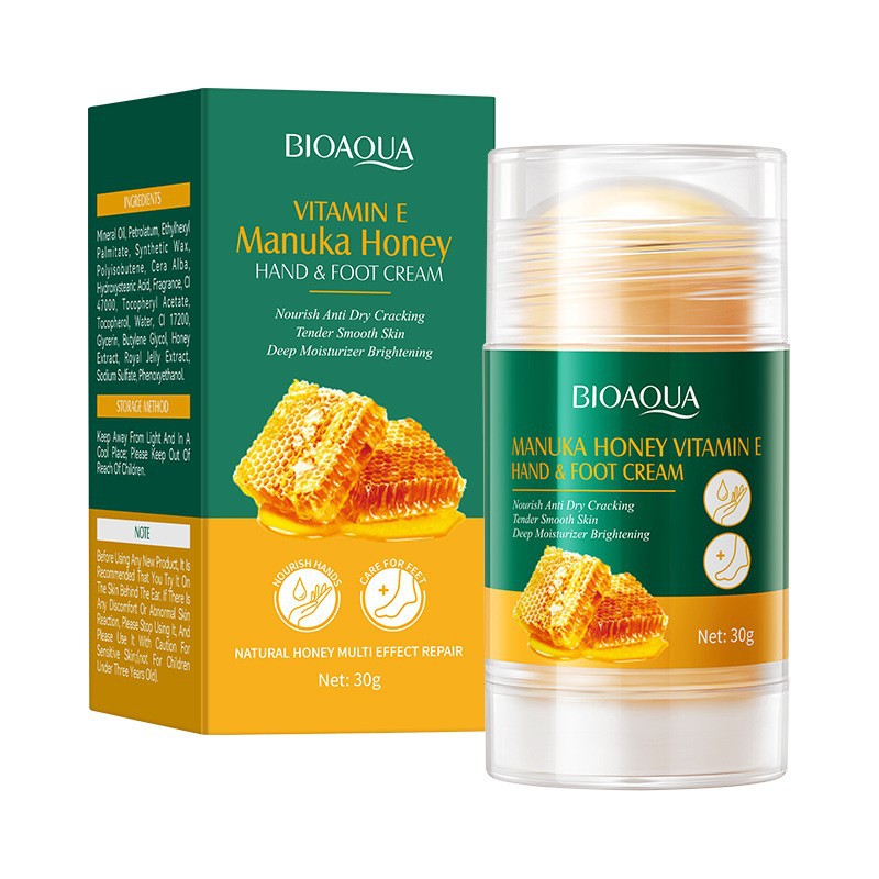 [BQA025] Crema En Barra Pies Y Manos Bioaqua Miel Manuka Grietas 30g