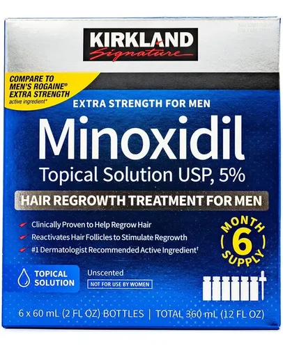 [KKL1] Tratamiento Minoxidil 5% Kirkland Original 6 Meses Barba