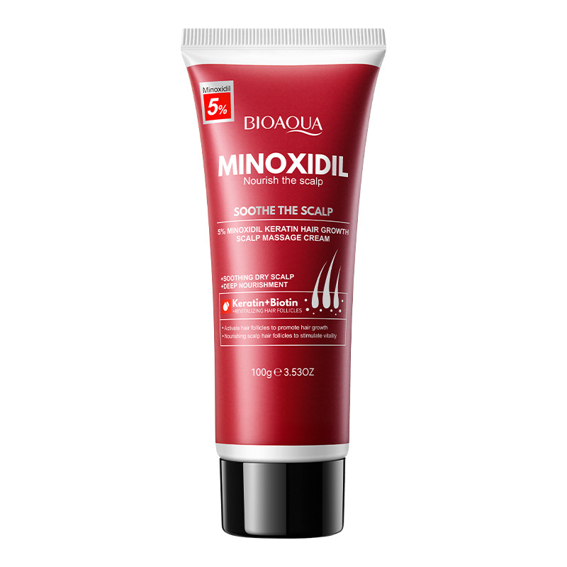 [BQA059] Crema Masaje Capilar Minoxidil 5% Bioaqua Anticaida 100g