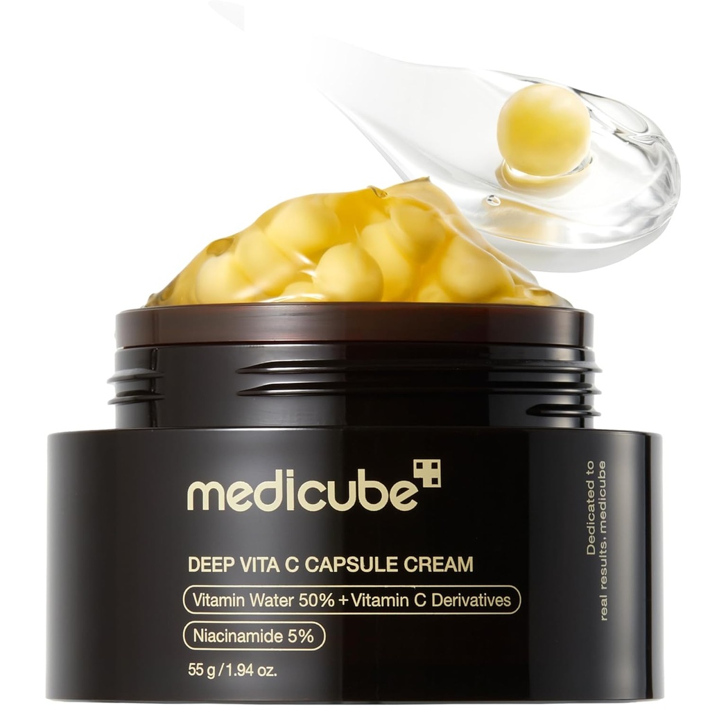 Crema Medicube Deep Vita C Capsulas Facial Antimanchas 55g