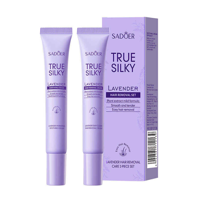 [SDR17] Kit Crema Depilatoria Sadoer Lavanda True Silky 2 En 1