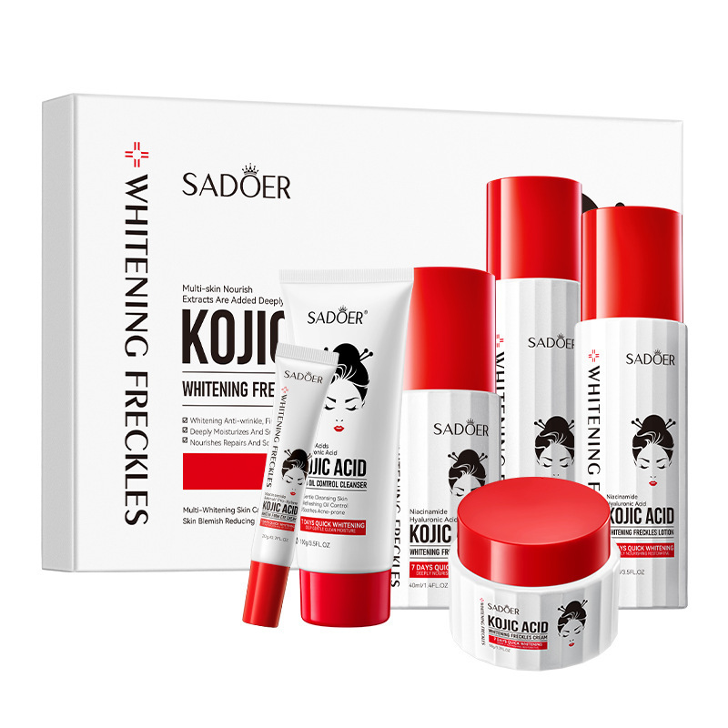 Kit Skincare Sadoer Kojic Acid 6 Piezas Aclara Manchas
