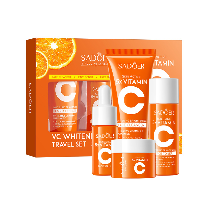[SDR026] Set Viaje Sadoer Vitamina C 4 Piezas Aclara E Ilumina