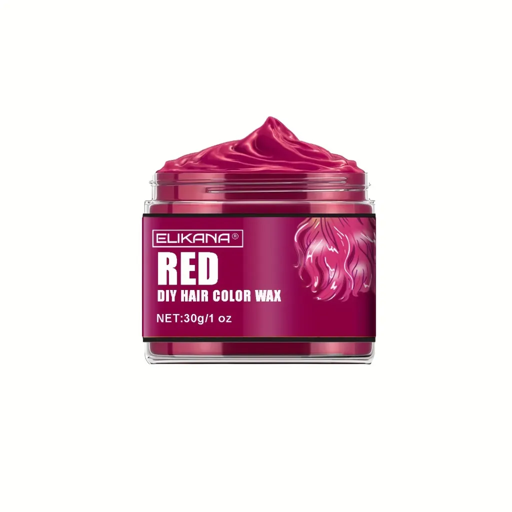 [EKN3] Cera de Color Temporal Instantaneo Rojo Elikana 30 GR
