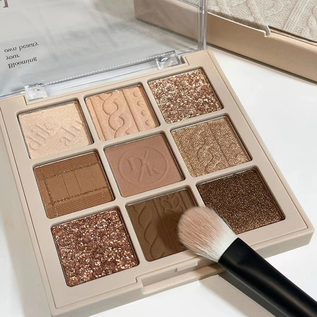 Paleta Sombras Dikalu 9 Colores Mate Y Glitter 15 LATTE CASHMERE