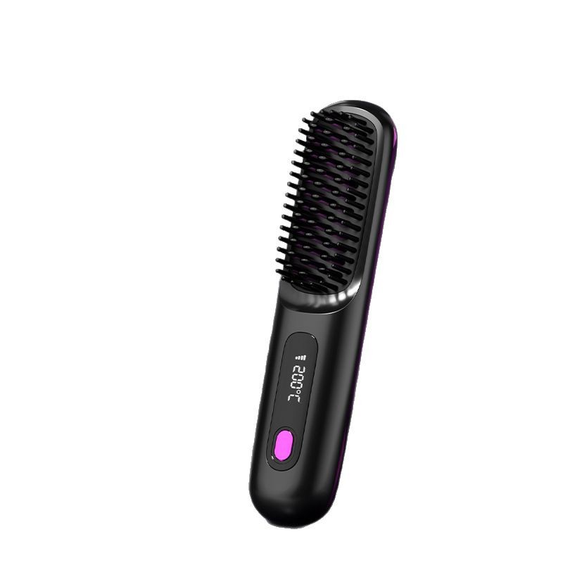 Cepillo Alisador Electrico Cabello Digital Anti Quemaduras