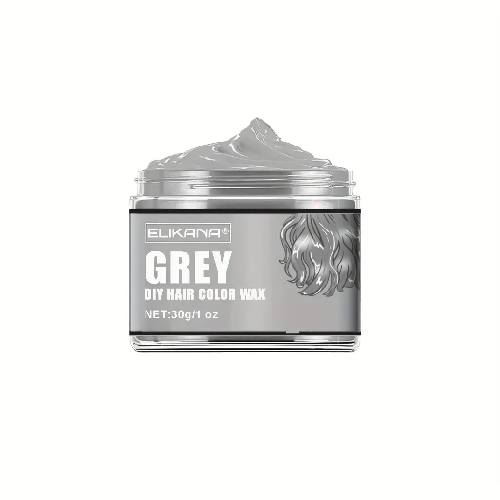 [EKN6] Cera de Color Temporal Instantaneo Gris Elikana 30 GR