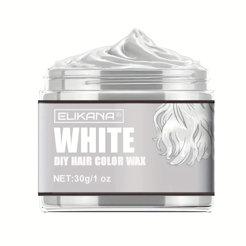 [EKN7] Cera de Color Temporal Instantaneo Blanco Elikana 30 GR