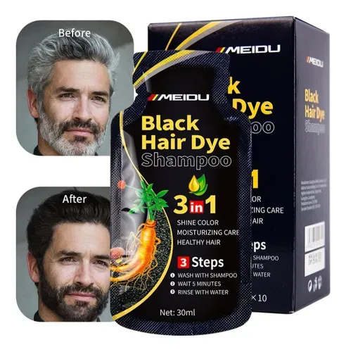 [MDU1S] Champu Tinte Negro Meidu 10 Sobres 30 ML