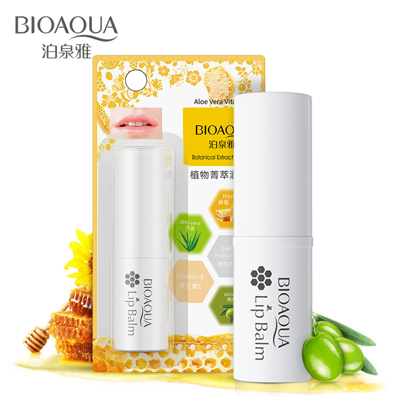 Bálsamo Labial BIOAQUA Botanical con Miel, Aloe, Vitamina E y Oliva