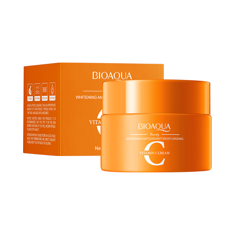 Crema Facial BIOAQUA con Vitamina C — Antioxidante e Hidratante
