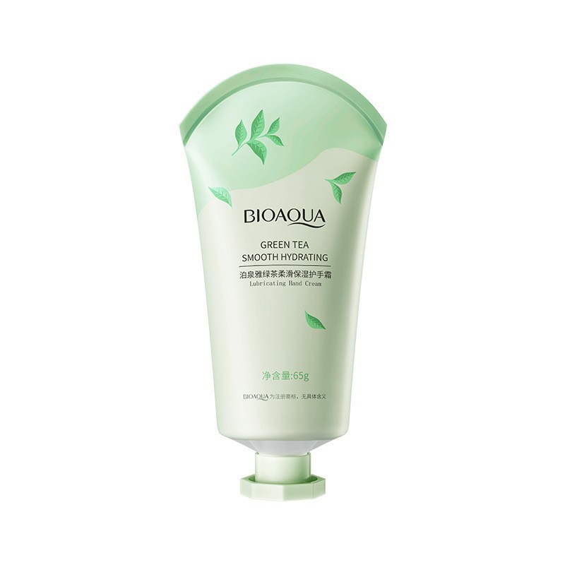 Crema de Manos BIOAQUA Té Verde — Hidratante de Rápida Absorción — 65 g