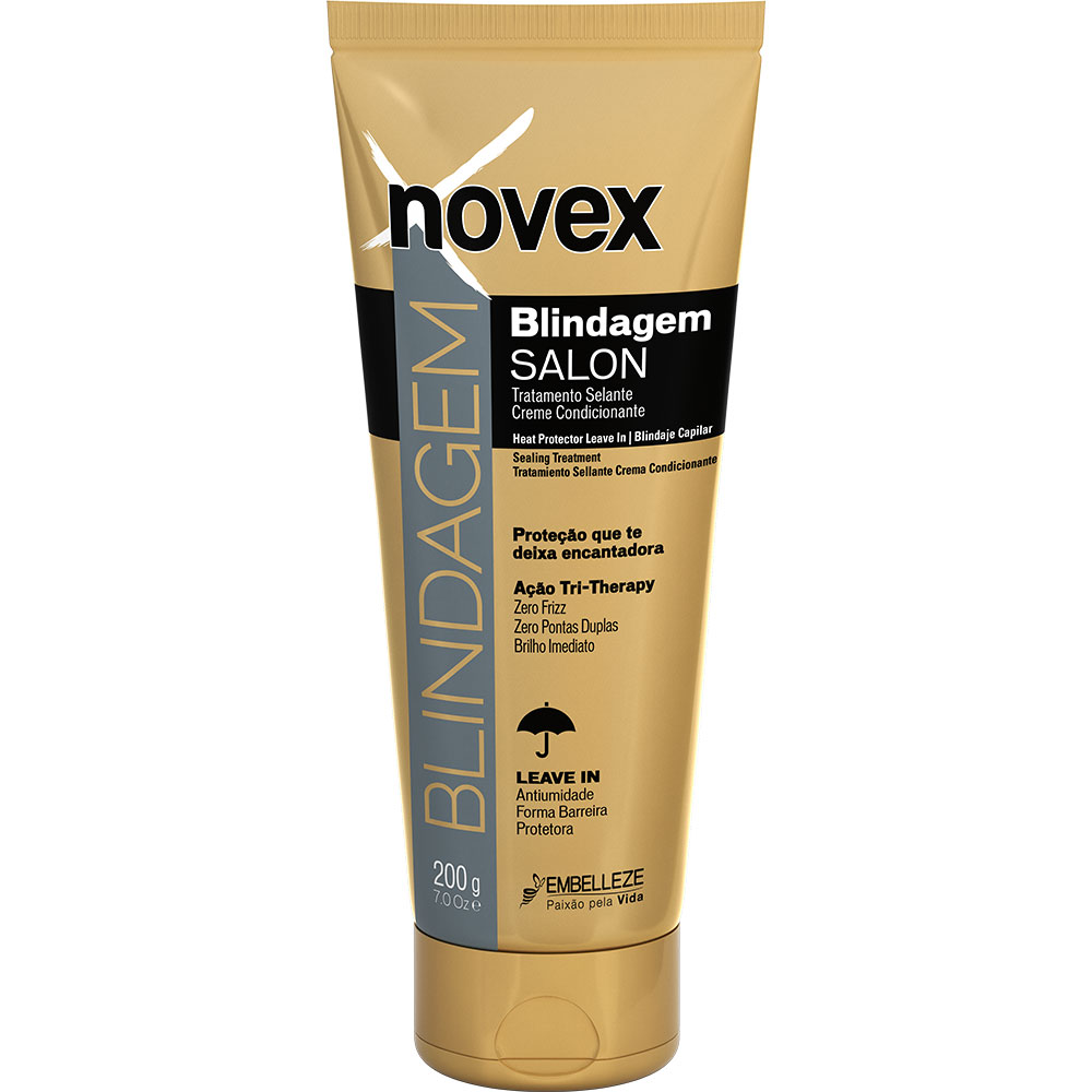 Blindaje Capilar Novex Salon Protector Termico Antifrizz 200g